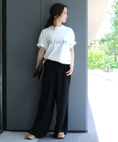 Deuxieme Classe（ドゥーズィエムクラス）の「ドロストワイドパンツ◆（その他パンツ・レディース・ブラック・FREE）」の4枚目の写真