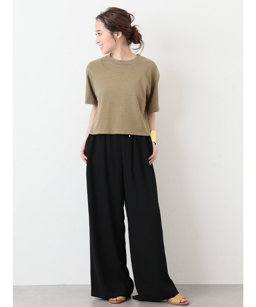 Deuxieme Classe（ドゥーズィエムクラス）の「ドロストワイドパンツ◆（その他パンツ・レディース・ブラック・FREE）」の6枚目の写真