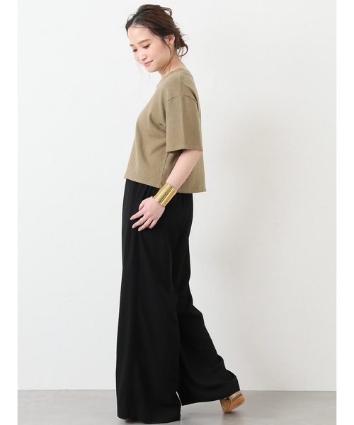 Deuxieme Classe（ドゥーズィエムクラス）の「ドロストワイドパンツ◆（その他パンツ・レディース・ブラック・FREE）」の8枚目の写真