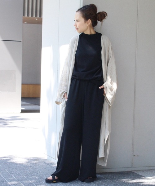 Deuxieme Classe（ドゥーズィエムクラス）の「ドロストワイドパンツ◆（その他パンツ・レディース・ブラック・FREE）」の18枚目の写真