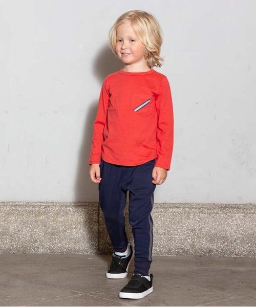 BREEZE(ブリーズ)の「ネット限定 胸ポケットTシャツ(Tシャツ/カットソー・キッズ・グレー/カーキ/ネイビー/オフホワイト/レッド・80/90/95/100/110/120/130/140)」の10枚目の写真