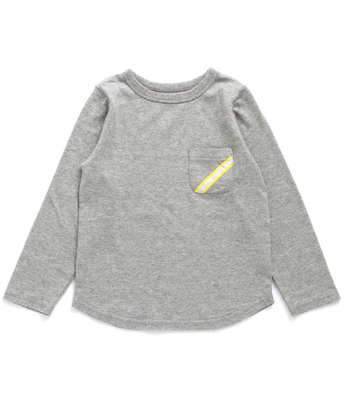 BREEZE(ブリーズ)の「ネット限定 胸ポケットTシャツ(Tシャツ/カットソー・キッズ・グレー/カーキ/ネイビー/オフホワイト/レッド・80/90/95/100/110/120/130/140)」の12枚目の写真