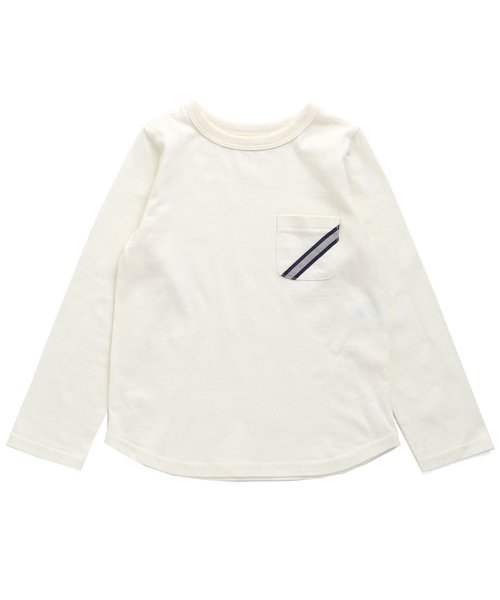 BREEZE(ブリーズ)の「ネット限定 胸ポケットTシャツ(Tシャツ/カットソー・キッズ・グレー/カーキ/ネイビー/オフホワイト/レッド・80/90/95/100/110/120/130/140)」の18枚目の写真