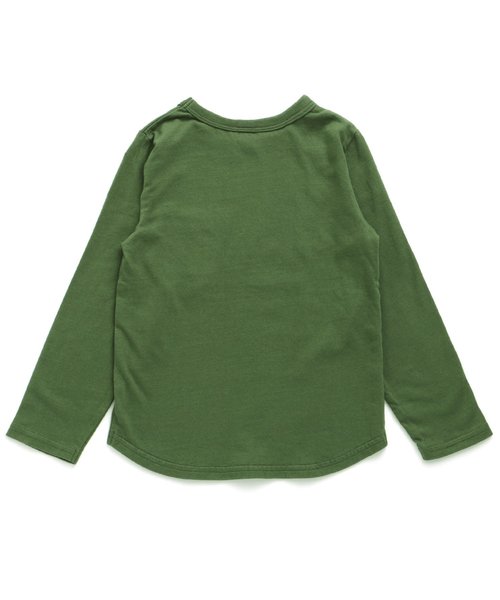 BREEZE(ブリーズ)の「ネット限定 胸ポケットTシャツ(Tシャツ/カットソー・キッズ・グレー/カーキ/ネイビー/オフホワイト/レッド・80/90/95/100/110/120/130/140)」の21枚目の写真