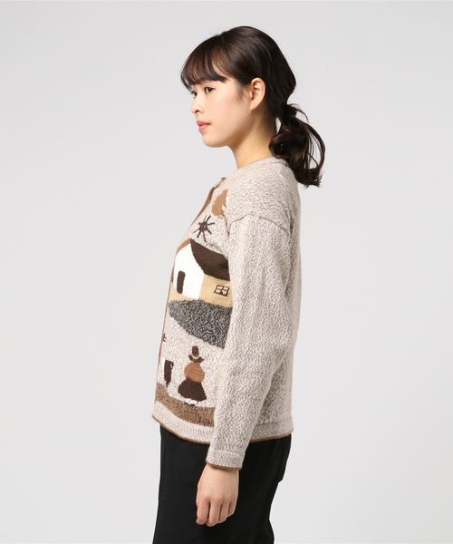 チチカカ（チチカカ）の「パイサヘカーディガン（カーディガン/ボレロ・レディース・チャコールグレー/ベージュ/ブラウン・FREE）」の4枚目の写真