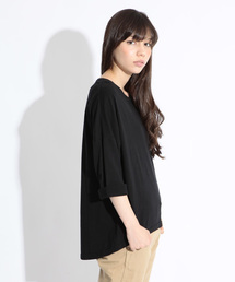 BEAMS BOY | BEAMS BOY / ドロップショルダー 裾ラウンド7分袖(Tシャツ/カットソー)