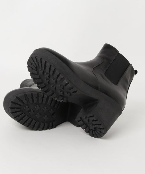 WEGO(ウィゴー)の「WEGO/ボリュームヒールサイドゴアブーツ(ブーツ・レディース・ブラック・MEDIUM/LARGE)」の3枚目の写真