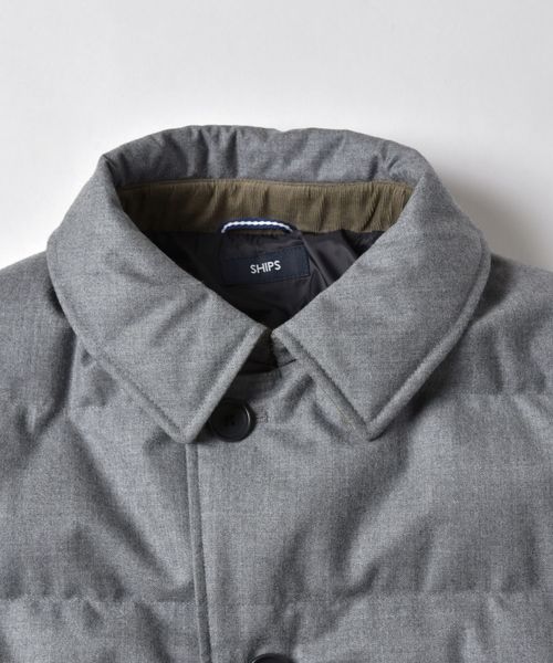 SHIPS(シップス)の「SC: ALLIED FEATHER&DOWN/VANKS(R)加工 ウール ボタン ダウンジャケット□(ダウンジャケット/コート・メンズ・チャコールグレー/グレー/ネイビー/キャメル/ヘザーグレー/コバルトブルー/ダークグレー・LARGE/MEDIUM/X-LARGE/SMALL)」の21枚目の写真