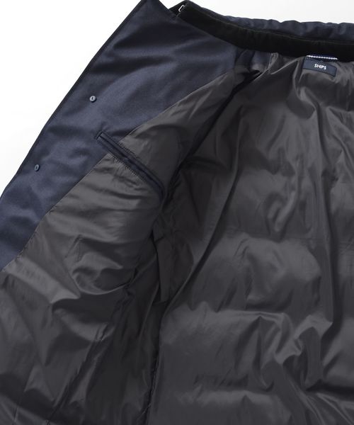 SHIPS(シップス)の「SC: ALLIED FEATHER&DOWN/VANKS(R)加工 ウール ボタン ダウンジャケット□(ダウンジャケット/コート・メンズ・チャコールグレー/グレー/ネイビー/キャメル/ヘザーグレー/コバルトブルー/ダークグレー・LARGE/MEDIUM/X-LARGE/SMALL)」の18枚目の写真