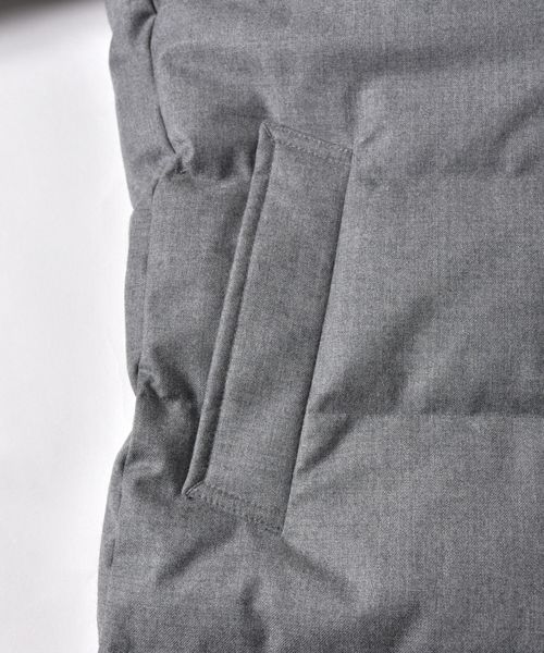 SHIPS(シップス)の「SC: ALLIED FEATHER&DOWN/VANKS(R)加工 ウール ボタン ダウンジャケット□(ダウンジャケット/コート・メンズ・チャコールグレー/グレー/ネイビー/キャメル/ヘザーグレー/コバルトブルー/ダークグレー・LARGE/MEDIUM/X-LARGE/SMALL)」の17枚目の写真