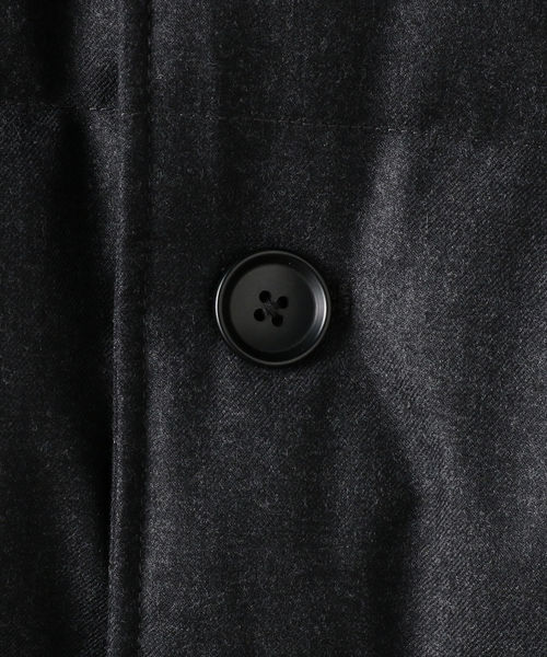 SHIPS(シップス)の「SC: ALLIED FEATHER&DOWN/VANKS(R)加工 ウール ボタン ダウンジャケット□(ダウンジャケット/コート・メンズ・チャコールグレー/グレー/ネイビー/キャメル/ヘザーグレー/コバルトブルー/ダークグレー・LARGE/MEDIUM/X-LARGE/SMALL)」の9枚目の写真