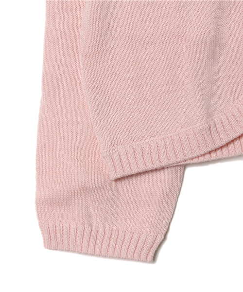 green label relaxing（グリーンレーベルリラクシング）の「○△ダブルリボン カーディガン◆（カーディガン/ボレロ・キッズ・ピンク/ネイビー・105/115/125）」の6枚目の写真