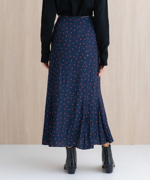 PUBLIC TOKYO（パブリックトウキョウ）の「ドットロングフレアスカート（スカート・レディース・ブラック/ネイビー・1/2）」の14枚目の写真