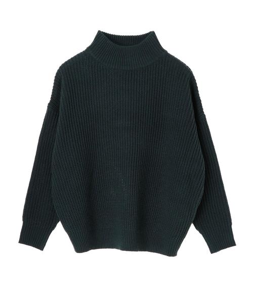 AMERICAN HOLIC(アメリカンホリック)の「・ハイネックローゲージニットプルオーバー(ニット/セーター・レディース・ベージュ/キャメル/ブルーグリーン・FREE)」の6枚目の写真