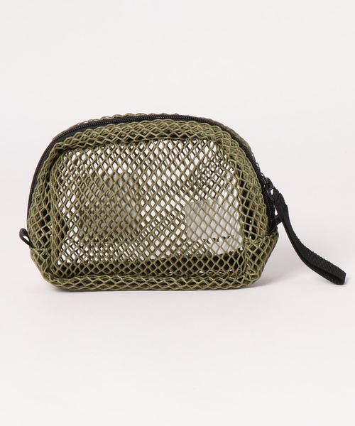 LOWRYS FARM（ローリーズファーム）の「メッシュポーチ　821216（ポーチ・レディース・ブラック/カーキ/ピンク・FREE）」の4枚目の写真