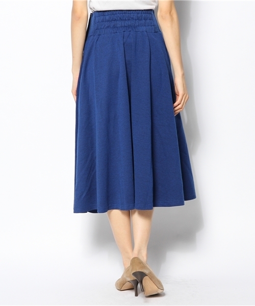 Kastane（カスタネ）の「チドリサーキュラーロングSK（スカート・レディース・チャコールグレー/ブルー・FREE）」の4枚目の写真