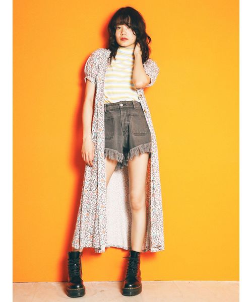 jouetie(ジュエティ)の「レオパートローズワンピース(ワンピース・レディース・ブラウン/ブルー/アイボリー・MEDIUM)」の12枚目の写真