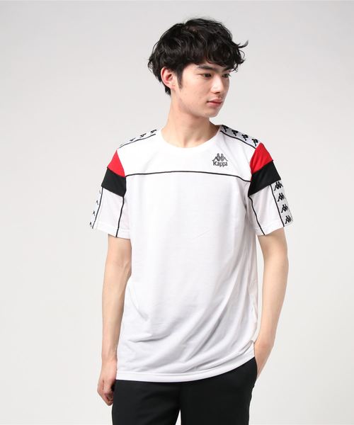 ALPEN / SPORTS DEPO SELECT(アルペンスポーツデポセレクト)の「カッパ Kappa 半袖Tシャツ(LIFESTYLE BANDA)(Tシャツ/カットソー・メンズ・ホワイト/ブラック/レッド・M/L/XL)」の2枚目の写真