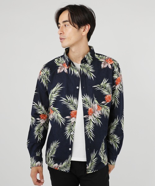 LIL VENDARS（リルヴェンダース）の「先染め綿麻ストレッチレギュラーカラー長袖シャツ（シャツ/ブラウス・メンズ・ストライプ/ホワイト/ネイビー/サックスブルー/ホワイト系その他/ブルー系その他/ライトピンク/グレー/カーキ/チェック/ミント/ライトイエロー/ラベンダー/その他1/その他2/ホワイト系その他2/ブラック系その他/ベージュ系その他/ベージュ系その他2/スモーキーグリーン系/ブルー系その他2/チャコール/カーキ系/クリアブラウン・XL/L/S/M）」の22枚目の写真