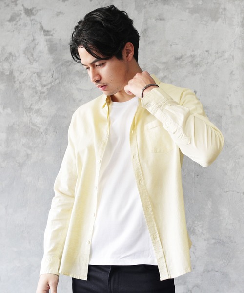 LIL VENDARS（リルヴェンダース）の「先染め綿麻ストレッチレギュラーカラー長袖シャツ（シャツ/ブラウス・メンズ・ストライプ/ホワイト/ネイビー/サックスブルー/ホワイト系その他/ブルー系その他/ライトピンク/グレー/カーキ/チェック/ミント/ライトイエロー/ラベンダー/その他1/その他2/ホワイト系その他2/ブラック系その他/ベージュ系その他/ベージュ系その他2/スモーキーグリーン系/ブルー系その他2/チャコール/カーキ系/クリアブラウン・XL/L/S/M）」の20枚目の写真