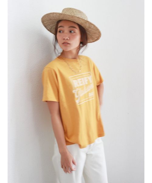 Ungrid（アングリッド）の「REIFYプリントTee（Tシャツ/カットソー・レディース・レッド/オフホワイト/イエロー・FREE）」の5枚目の写真