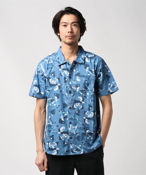 ELEMENT(エレメント)の「半袖シャツ ELEMENT AJ021-131(シャツ/ブラウス・メンズ・イエロー×グリーン/ブルー・M/L/XL)」の2枚目の写真