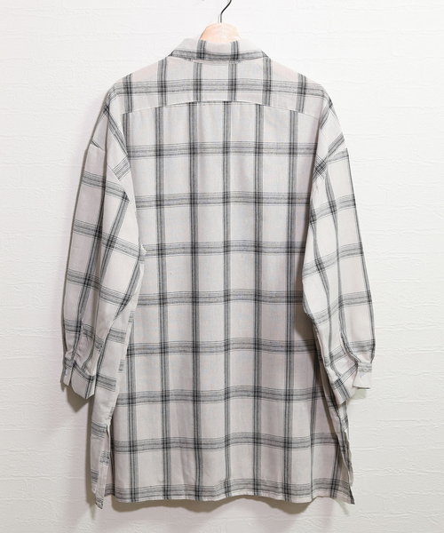 chuclla(チュクラ)の「【chuclla】オーバーサイズチェックシャツ chw713(シャツ/ブラウス・レディース・ブラック/ホワイト・FREE)」の12枚目の写真