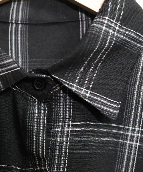 chuclla(チュクラ)の「【chuclla】オーバーサイズチェックシャツ chw713(シャツ/ブラウス・レディース・ブラック/ホワイト・FREE)」の18枚目の写真