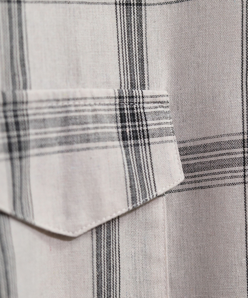 chuclla(チュクラ)の「【chuclla】オーバーサイズチェックシャツ chw713(シャツ/ブラウス・レディース・ブラック/ホワイト・FREE)」の14枚目の写真