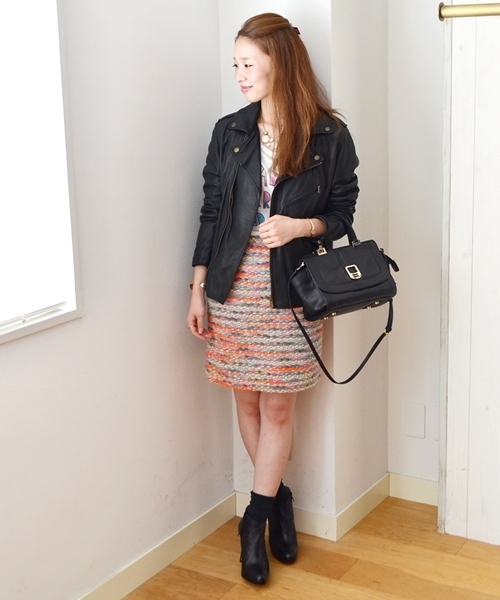 SHIPS for women（シップスフォーウィメン）の「ラムレザー ライダース（ライダースジャケット・レディース・ベージュ系その他/ブラック・38/36）」の5枚目の写真