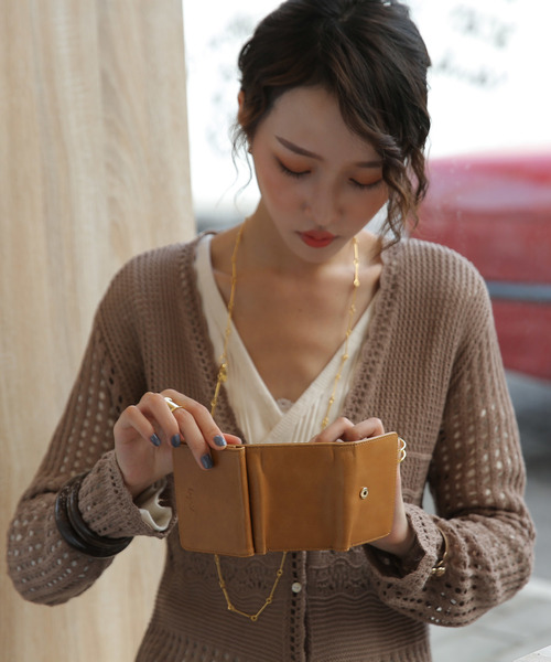 Ungrid（アングリッド）の「【Ungrid/アングリッド】【イタリア製牛革】　イタリア製牛革三つ折りミニ財布（財布・レディース・グレー/キャメル/ワイン/ミント/ブラウン/カーキ/オリーブ/レッド/ネイビー/パープル/ライトブルー・FREE）」の13枚目の写真