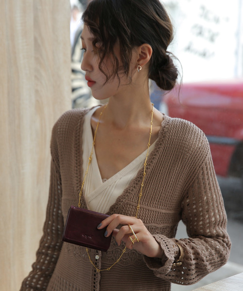 Ungrid（アングリッド）の「【Ungrid/アングリッド】【イタリア製牛革】　イタリア製牛革三つ折りミニ財布（財布・レディース・グレー/キャメル/ワイン/ミント/ブラウン/カーキ/オリーブ/レッド/ネイビー/パープル/ライトブルー・FREE）」の17枚目の写真