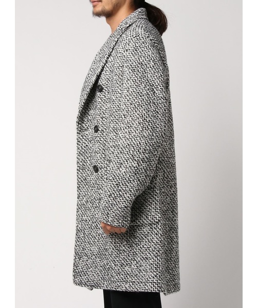 T-JACKET（ティージャケット）の「《T-JACKET/Tジャケット》ウール混ピーコート（ピーコート・メンズ・ホワイト系その他・SMALL/MEDIUM/LARGE）」の2枚目の写真