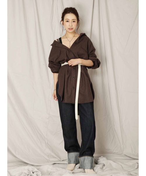 Ungrid（アングリッド）の「セルヴィッチワイドストレートデニム（デニムパンツ・レディース・インディゴブルー・24inch/25inch/26inch）」の7枚目の写真