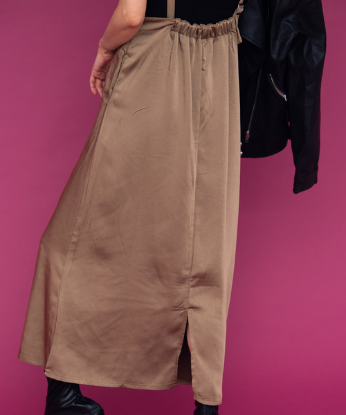 Aunt Marie's（アントマリーズ）の「AUNT MARIE'S サテンワンショルワンピース（ワンピース・レディース・ブラック/ブラウン/ベージュ/グリーン・FREE）」の17枚目の写真