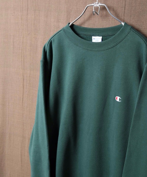 Champion（チャンピオン）の「【CHAMPION/チャンピオン】裏起毛クルースウェット/トレーナー　Ｃ３－Ｑ００６　ワンポイント　刺繍（スウェット・メンズ・杢グレー/ブラック/ダークグリーン/ネイビー/ホワイト/ブラウン・SMALL/MEDIUM/LARGE/X-LARGE/XX-LARGE）」の18枚目の写真