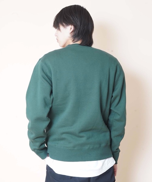 Champion（チャンピオン）の「【CHAMPION/チャンピオン】裏起毛クルースウェット/トレーナー　Ｃ３－Ｑ００６　ワンポイント　刺繍（スウェット・メンズ・杢グレー/ブラック/ダークグリーン/ネイビー/ホワイト/ブラウン・SMALL/MEDIUM/LARGE/X-LARGE/XX-LARGE）」の22枚目の写真