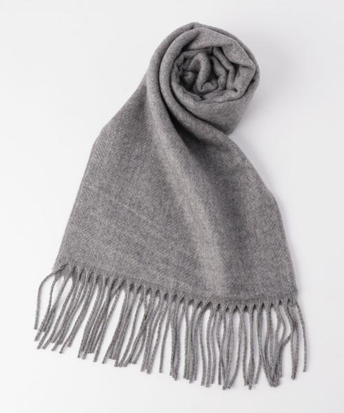 coen（コーエン）の「【女性にもオススメ】ヘリンボーンマフラー（マフラー・メンズ・ベージュ/グレー/オレンジ・FREE）」の2枚目の写真