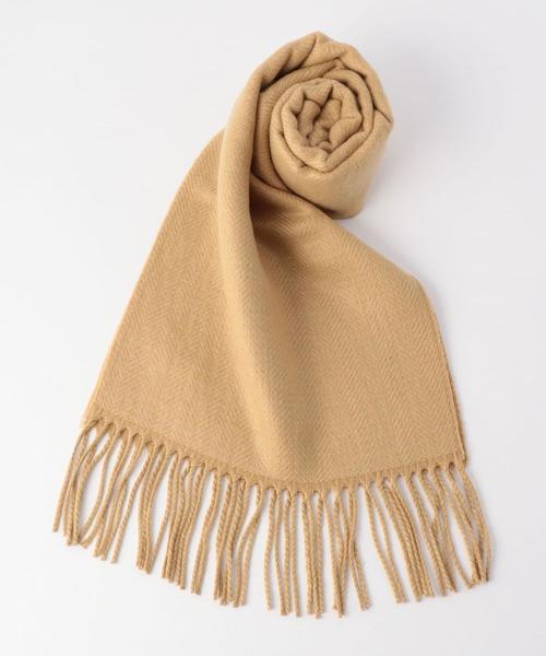 coen（コーエン）の「【女性にもオススメ】ヘリンボーンマフラー（マフラー・メンズ・ベージュ/グレー/オレンジ・FREE）」の6枚目の写真