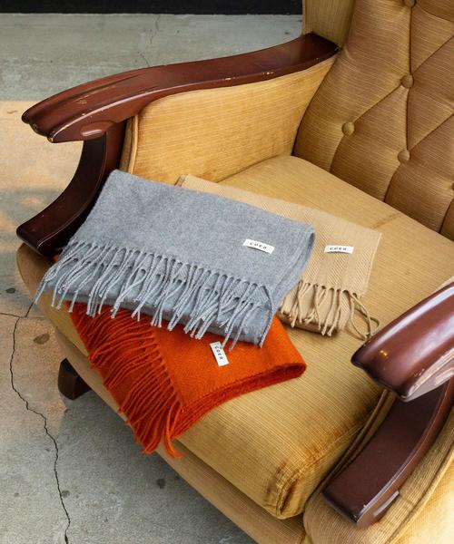 coen（コーエン）の「【女性にもオススメ】ヘリンボーンマフラー（マフラー・メンズ・ベージュ/グレー/オレンジ・FREE）」の5枚目の写真