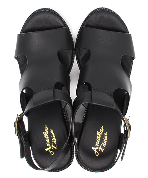 Another Edition（アナザーエディション）の「AE Wood SNDL80 ◆（サンダル・レディース・ブラック/オフホワイト・SMALL/LARGE/MEDIUM）」の6枚目の写真