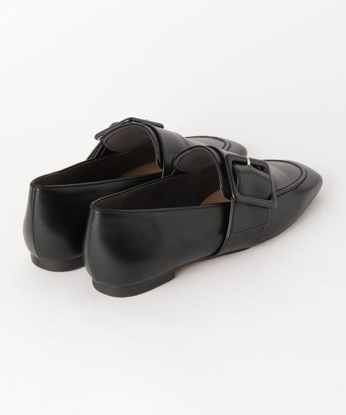 BEAUTY&YOUTH UNITED ARROWS（ビューティーアンドユースユナイテッドアローズ）の「BY ビッグバックルベルトローファー（ローファー・レディース・ブラック/オフホワイト・36/35h/37/36h/37h/38）」の9枚目の写真