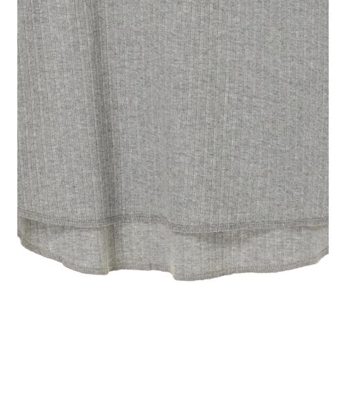 AMERICAN HOLIC(アメリカンホリック)の「針抜きジャガードカットプルオーバー *(Tシャツ/カットソー・レディース・ブラック/オフホワイト/杢グレー・MEDIUM/LARGE)」の8枚目の写真