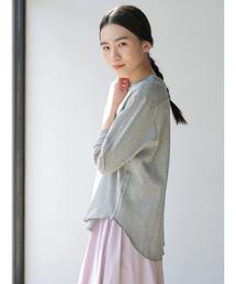 AMERICAN HOLIC | 【2020SS】針抜きジャガードカットプルオーバー ＊(Tシャツ/カットソー)