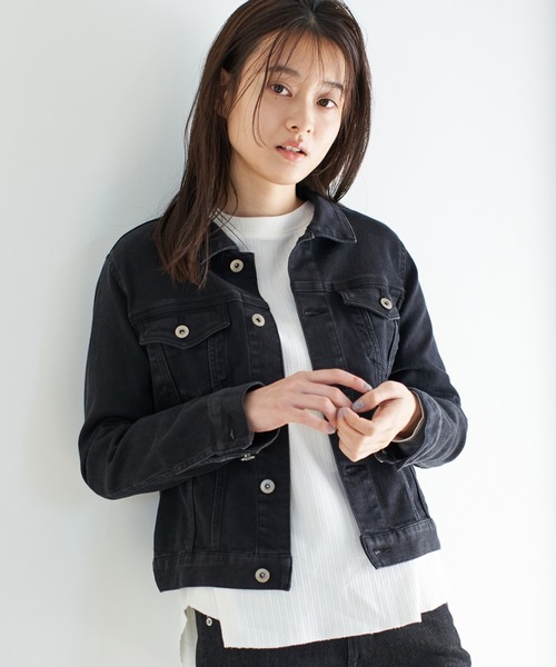 AMERICAN HOLIC(アメリカンホリック)の「針抜きジャガードカットプルオーバー *(Tシャツ/カットソー・レディース・ブラック/オフホワイト/杢グレー・MEDIUM/LARGE)」の4枚目の写真