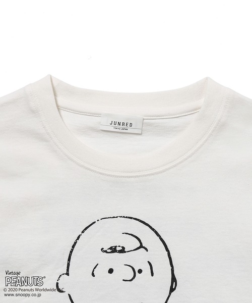 JUNRED（ジュンレッド）の「PEANUTSチャーリー・ブラウン別注ロンT（Tシャツ/カットソー・メンズ・ホワイト/ブラック/ベージュ・M/L）」の19枚目の写真