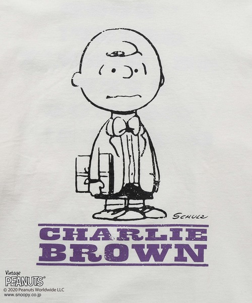 JUNRED（ジュンレッド）の「PEANUTSチャーリー・ブラウン別注ロンT（Tシャツ/カットソー・メンズ・ホワイト/ブラック/ベージュ・M/L）」の20枚目の写真