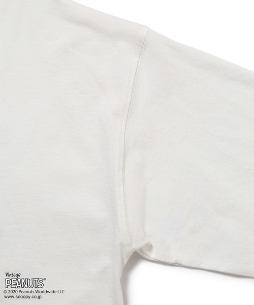 JUNRED（ジュンレッド）の「PEANUTSチャーリー・ブラウン別注ロンT（Tシャツ/カットソー・メンズ・ホワイト/ブラック/ベージュ・M/L）」の21枚目の写真