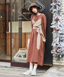 Heather | 【HOLiC】デザインチェックワンピース　880276(ワンピース)