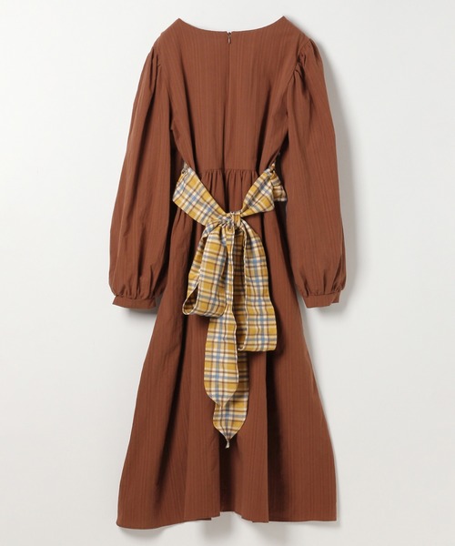 Heather(ヘザー)の「【HOLiC】デザインチェックワンピース 880276(ワンピース・レディース・ベージュ/ブラウン・FREE)」の15枚目の写真